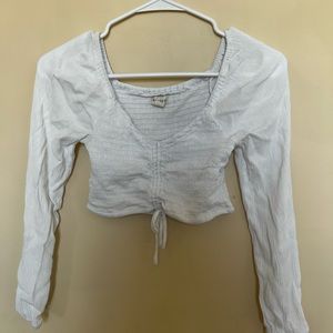 Aeropostale white crop top